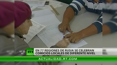 Rusia vota: Elecciones directas de gobernadores por primera vez en siete años