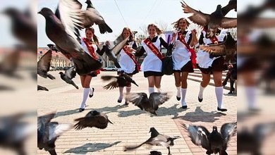 El 'último timbre' suena para los alumnos escolares de Rusia