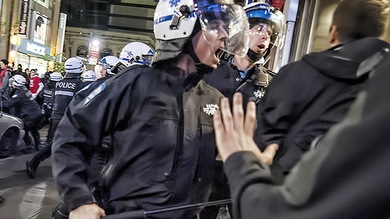 VIDEO: Protesta contra la F-1 acaba con choques y arrestos