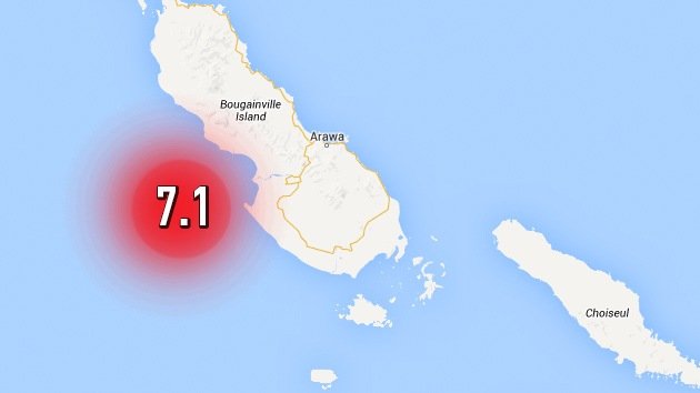 Un terremoto de magnitud 7,1 sacude Papúa Nueva Guinea