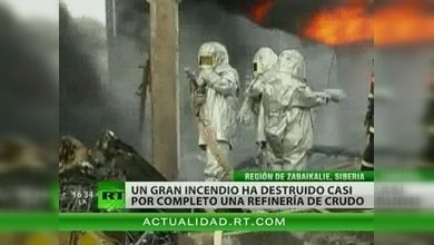 Explosión destruye refinería de petróleo en Rusia