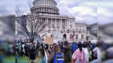 'Ocupa Wall Street' patalea ante el Congreso en su cuarto mes de vida