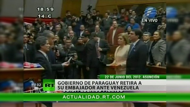Paraguay declara "persona non grata" al embajador de Venezuela