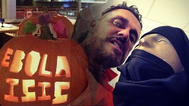 Un ébola 'sexy', el degüello del EI y otros disfraces escalofriantes para este Halloween