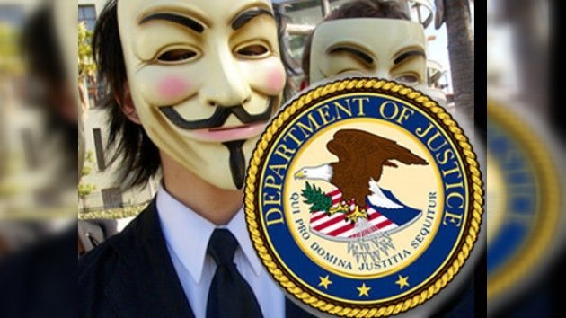 La web del Departamento de Justicia de EE. UU., ‘cae’ a causa de Anonymous