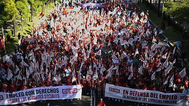 España: 'Reivindicación de colores' contra las medidas de austeridad