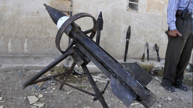 Insurgentes sirios desarrollan armas artesanales