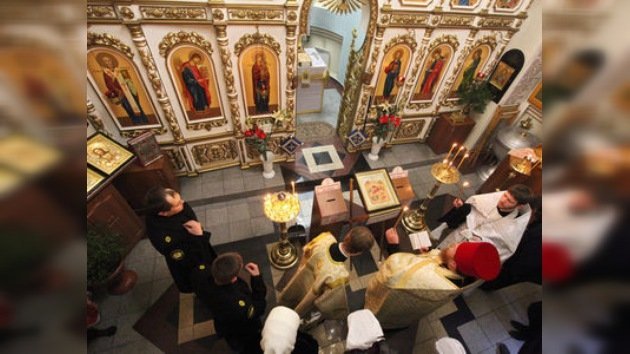Los fieles rusos celebran la Navidad