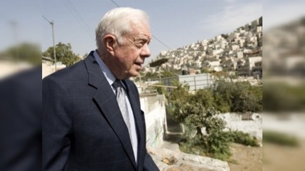 Un habitante de Jerusalén Este ataca la comitiva de Jimmy Carter