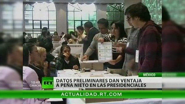 Datos preliminares dan ventaja a Peña Nieto en las presidenciales