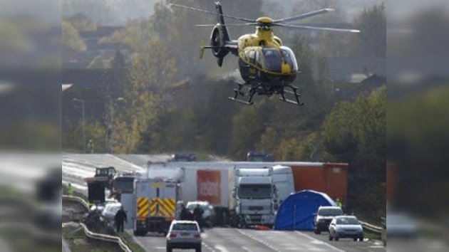 Un espectáculo pirotécnico, posible causa del accidente en Inglaterra