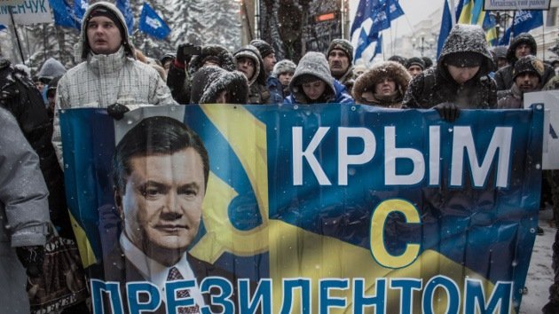 Crimea amenaza con separarse de Ucrania en caso de un cambio de la autoridad legítima