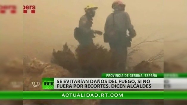 Los recortes complican la lucha contra los incendios en España