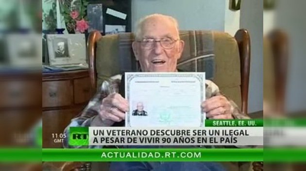 Un estadounidense tardó más de 90 años en recibir la ciudadanía