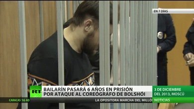 Seis años de prisión para el acusado por agredir con ácido al director artístico del Bolshói