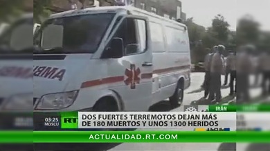 Los medios elevan a al menos 180 los muertos por el terremoto en Irán