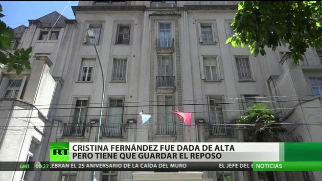 Dan de alta a la presidenta argentina Cristina Fernández de Kirchner
