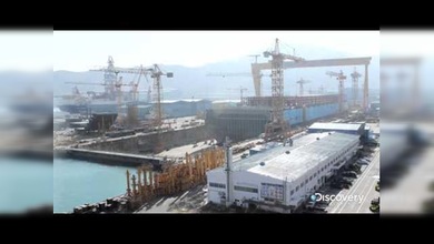 La construcción del barco más grande del mundo en 76 segundos