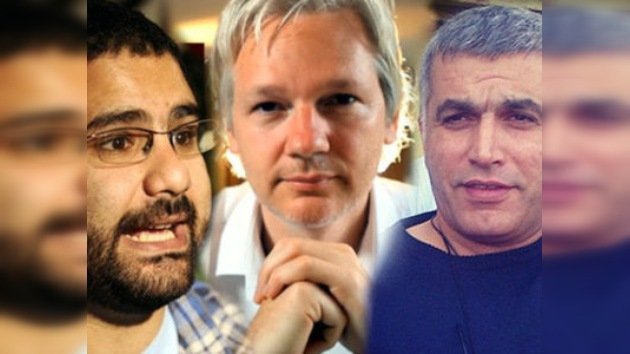 Assange levanta la cortina de la 'Primavera Árabe' en su nuevo programa en RT