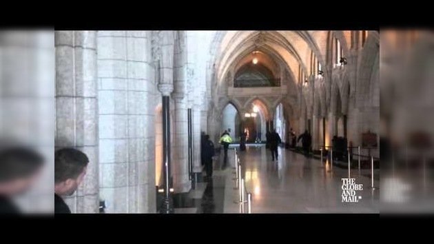 PRIMERAS IMÁGENES: tiroteo en el edificio del parlamento de Canadá, en Ottawa