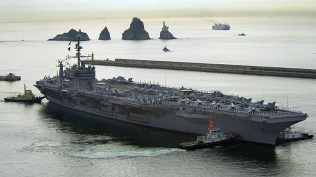 Buques de EE.UU. llegan a Corea del Sur para participar en ejercicios militares
