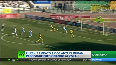La Liga Premier Rusa de fútbol se aprieta a falta de cuatro jornadas