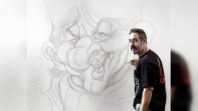 Lionel Messi será un gigante en una exposición del famoso caricaturista Joan Vizcarra