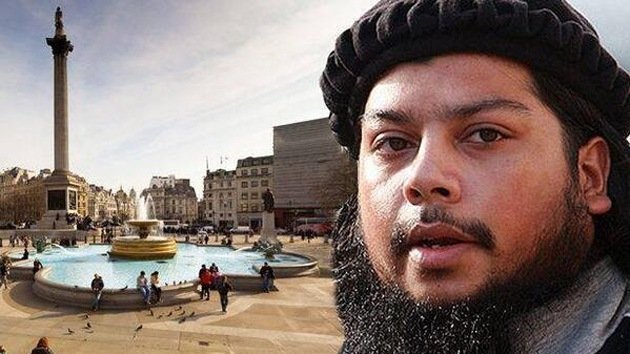 Un rebelde del Estado Islámico amenaza con ejecuciones en la plaza de Trafalgar