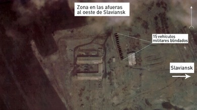 Fotos por satélite: Ucrania concentra gran cantidad de tanques y soldados en el este