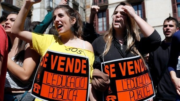 Decenas de marchas estudiantiles recorren España contra los recortes en educación