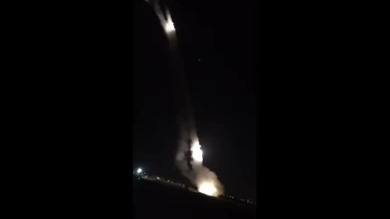 El sistema antimisiles israelí Cúpula de Hierro en acción