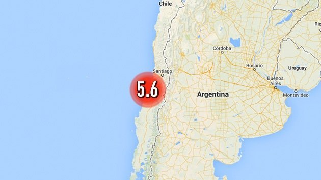 Un sismo de magnitud 5,6 sacude Chile