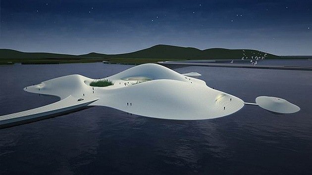 Fotos: China construye el mayor museo-isla artificial