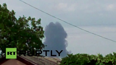 PRIMERAS IMÁGENES: Un avión de Malaysia Airlines se estrella cerca de la frontera ruso-ucraniana