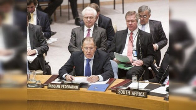 Lavrov en la ONU: "estimular a la oposición siria sólo provoca una escalada del conflicto"