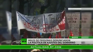 España dice 'no' a la política de ajustes del Gobierno