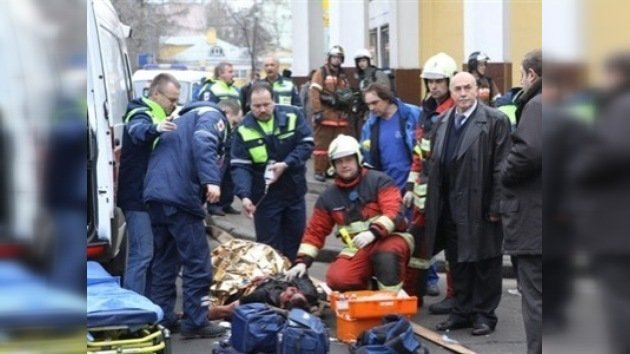 Vídeo de los primeros minutos después del atentado en el metro 