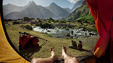 10 fotos de paisajes paradisiacos sacadas desde una tienda de campaña