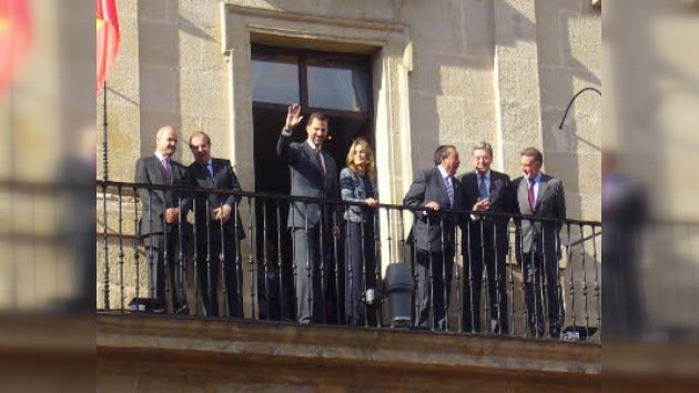 Primera visita de los Príncipes de Asturias a Miranda de Ebro