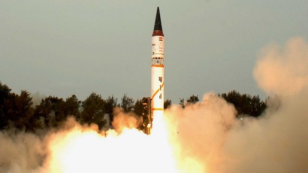 La India prueba misil balístico Agni-3 con capacidad nuclear