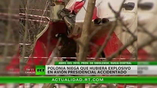 Polonia desmiente la información sobre un explosivo en el avión presidencial estrellado en Rusia