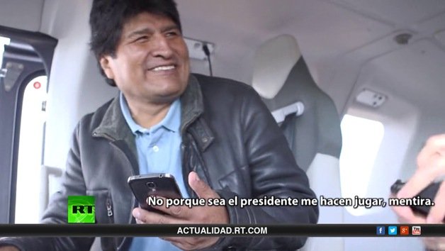 Un día con el presidente Evo Morales