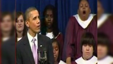 Obama hace dormir a un alumno