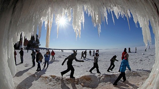 Catedrales de hielo en los lagos de Wisconsin