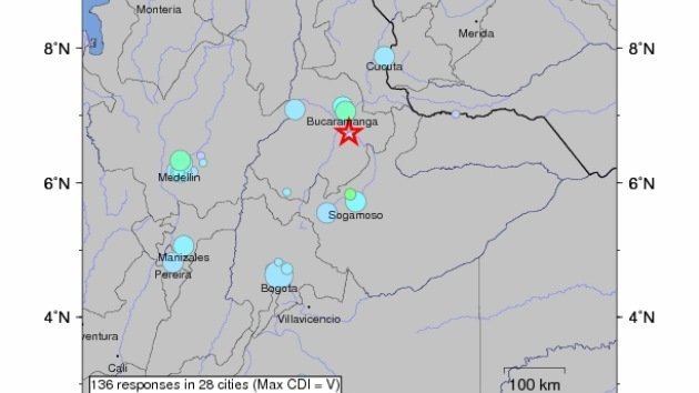 Un fuerte sismo sacude gran parte de Colombia