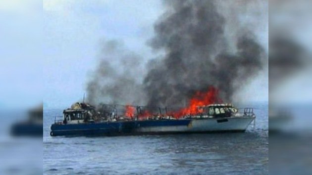 Un ferry con 1.200 pasajeros se incendia en el Mar Rojo