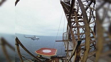 Putin lanzó la extracción de la plataforma petrolera Yuri Korchagin
