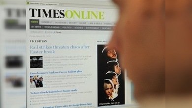 La página web de The Times ya es de pago