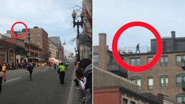 ¿Es el hombre misterioso en una azotea de Boston el posible autor del atentado?