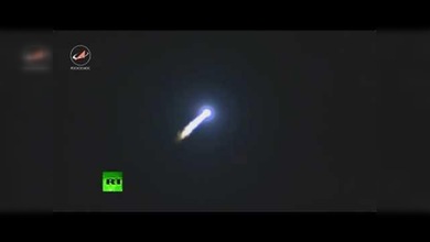 PRIMERAS IMÁGENES: Cae el cohete Protón-M portador del satélite de comunicaciones ruso más potente